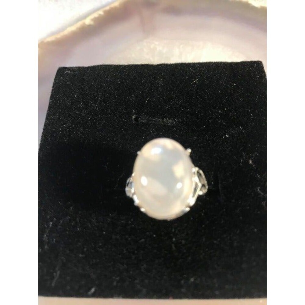 Flower Agate Ring - Adjustable